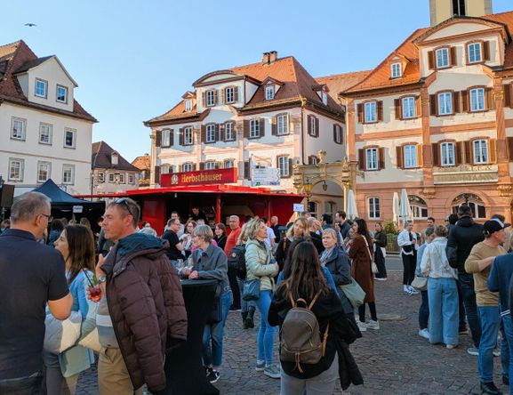 Afterwork auf dem Marktplatz Bad Mergentheim.