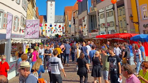 Bunt: der Herbstkrämermarkt in Bad Mergentheim.