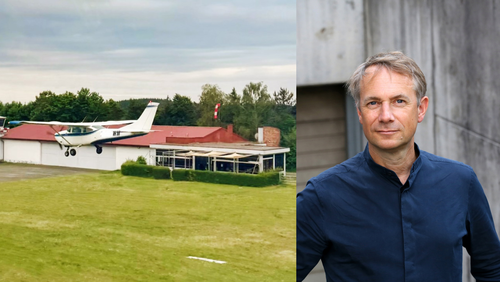 Jo Lendle erzählt literarisch aus dem Leben von Flugpionierin Amelia Earhart – und das stilecht im Hangar in Unterschüpf. Teilnehmende können optional sogar selbst abheben. (Bilder: LSV Bauland, Heike Bogenberger)
