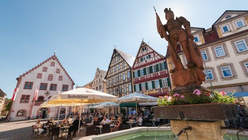 Lebhafte Altstadt mit besonderem Flair: Bad Mergentheim.