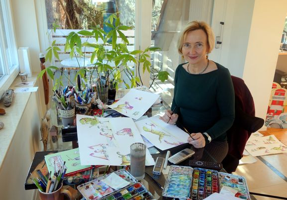 Die bekannte Kinderbuch-Autorin und -Illustratorin Ute Krause ist im Rahmen der Literaturtage am 6. Oktober in der Stadtbücherei zu Gast. (Bild: Margit Lesemann)