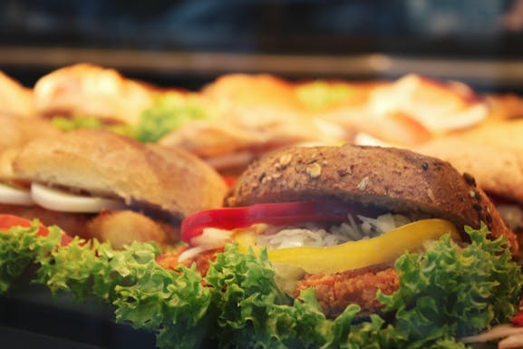 Frisch belegte Brötchen