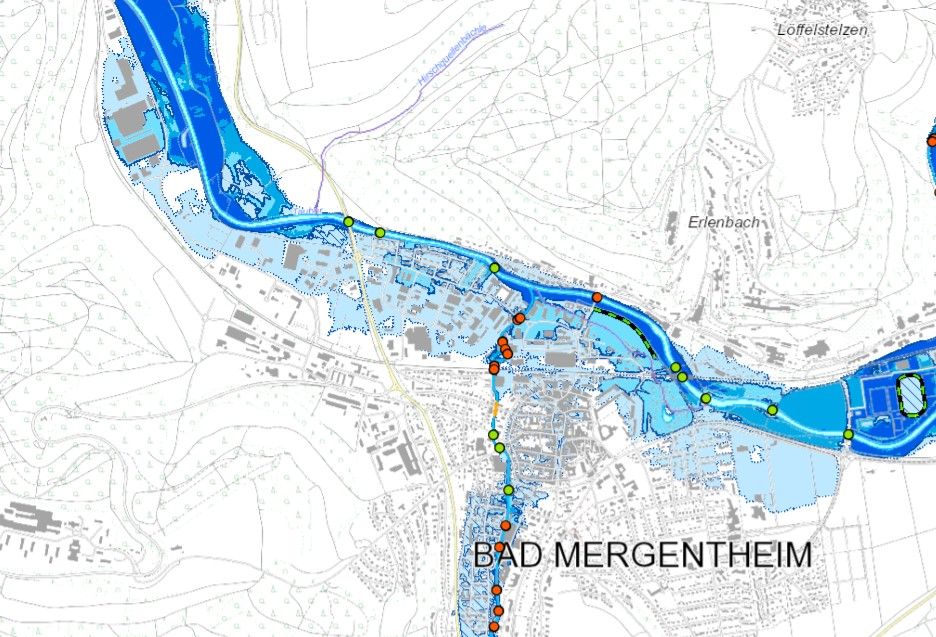 Überflutungsflächen Bad Mergentheim