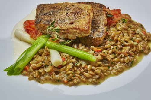 Grünkernrisotto